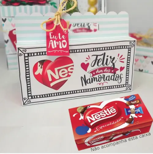 Arquivo Silhouette Embalagem Para Caixa Nestle Namorados