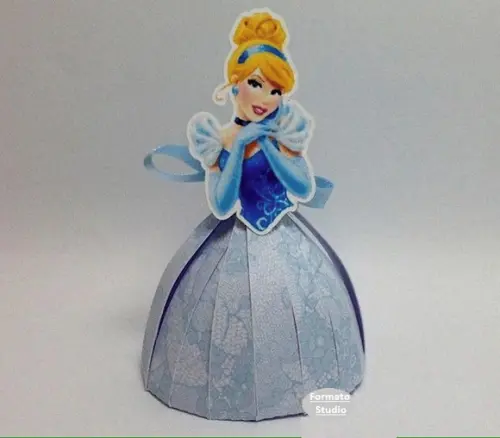 Arquivo Silhouette Cinderela 3D Cinderela
