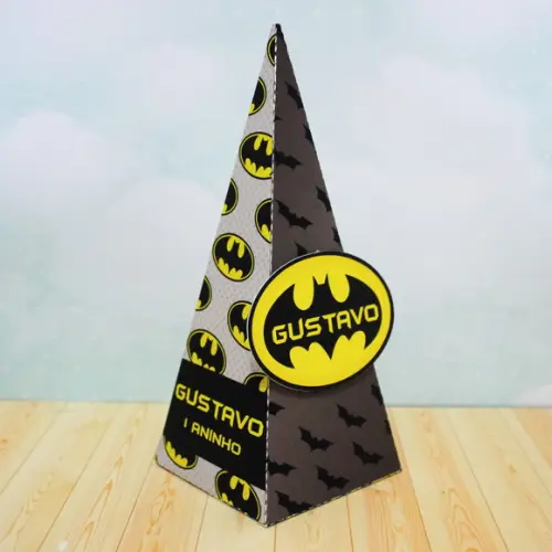 Arquivo Silhouette Caixinha Cone Batman Cute