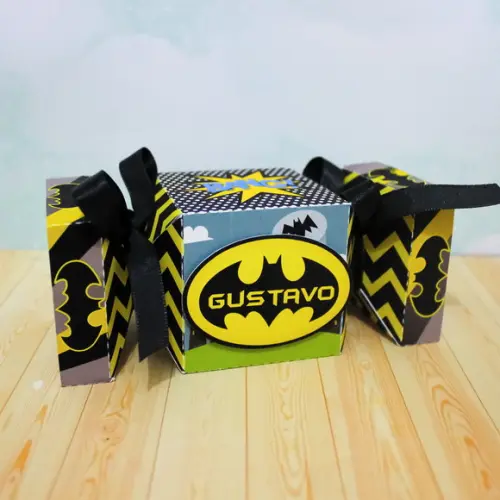 Arquivo Silhouette Caixinha Bala Batman Cute