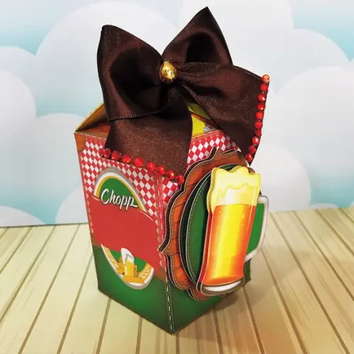Arquivo Silhouette Caixa Milk aniversário Brahma