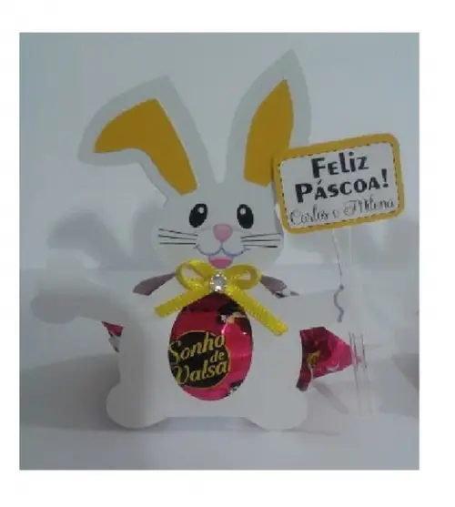 Arquivo de Corte Coelho porta bombom páscoa