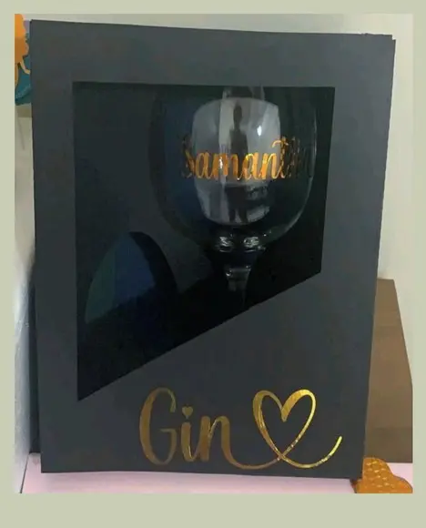 Arquivo Silhouette Caixa para Taça de Gin e Ovo D