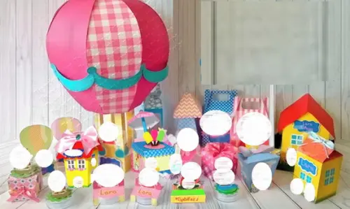 Arquivo de Corte Kit Infantil Balão Rosa