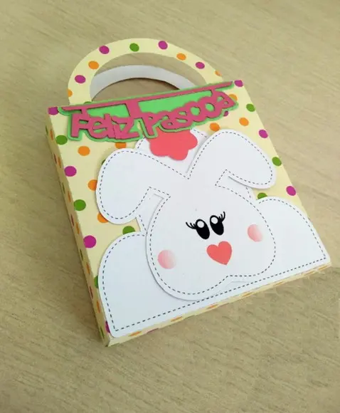 Arquivo de Corte Sacolinha para Doces Páscoa