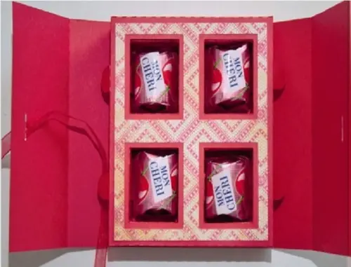 Arquivo Silhouette Caixa Para 04 Bombons Namorados