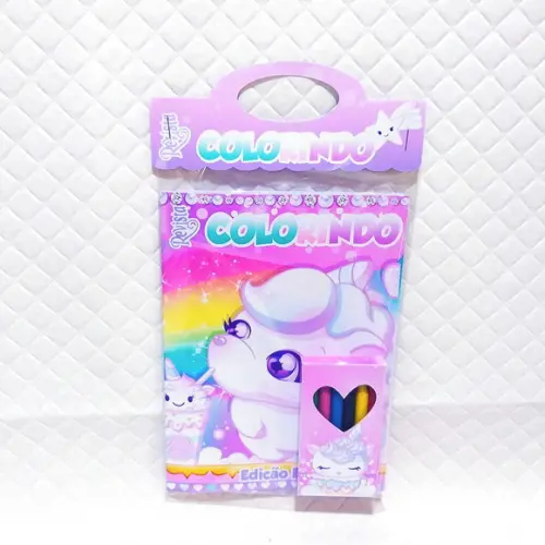 Arquivo de Corte Revistinha de Colorir Unicórnio Menina pdf