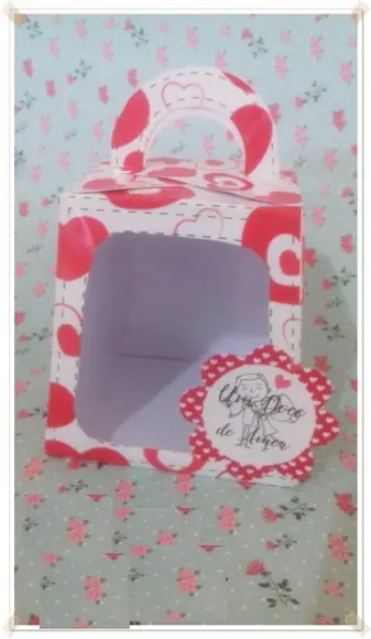 Arquivo Silhouette Caixa Cupcake Dias Dos Namorados