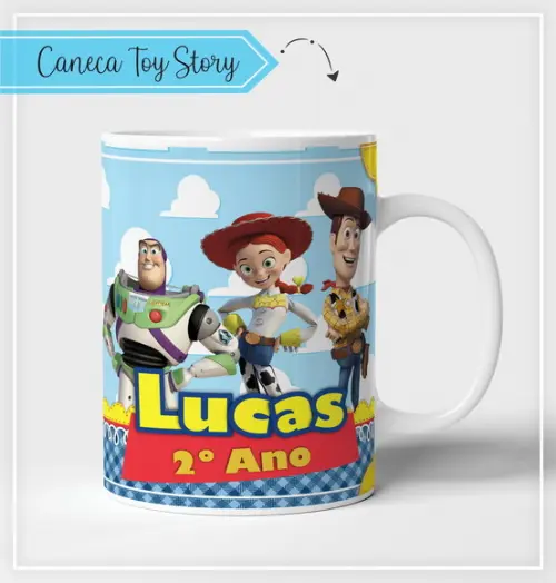 Estampa para Canecas Toy Story PDF PNG