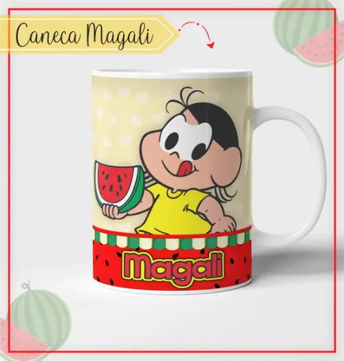 Estampa para Canecas Magali PDF PNG