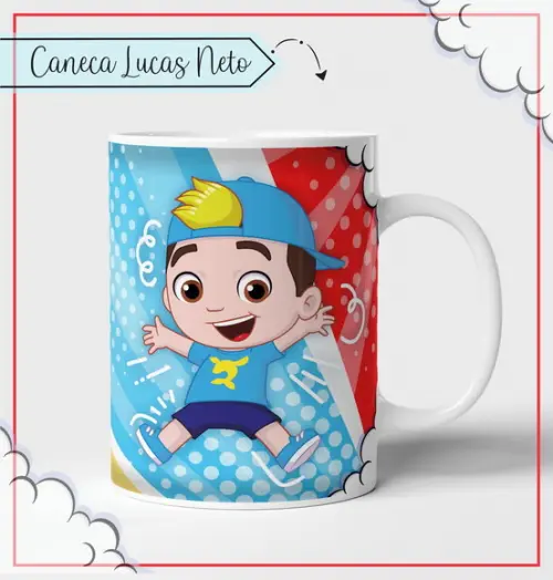 Estampa para Canecas Lucas Neto PDF PNG