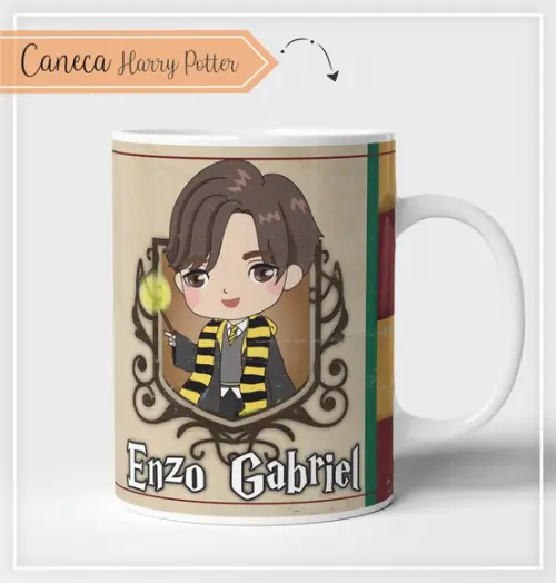 Estampa para Canecas Harry Potter PDF PNG