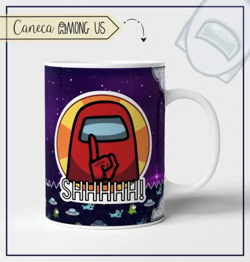 Estampa para Canecas Among Us PDF PNG