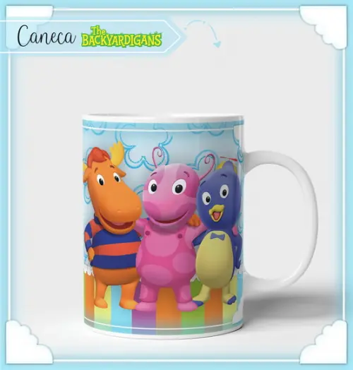 Estampa para Canecas Backyardigans PDF PNG