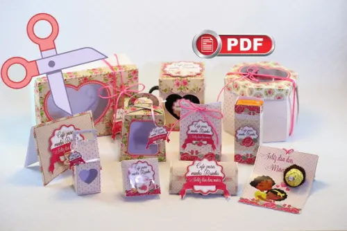 Arquivo (PDF) Kit de Caixa ESPECIAL DIA DAS MÃES TESOURA
