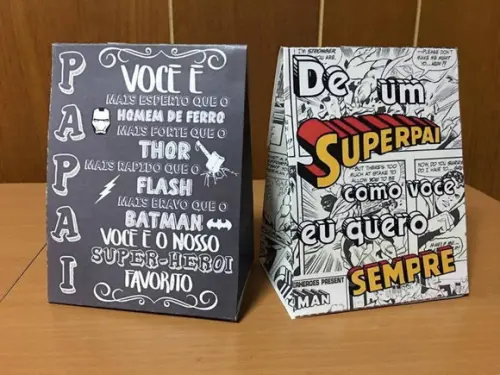 Arquivo Silhouette Dia dos Pais Sacolinha Super Pai