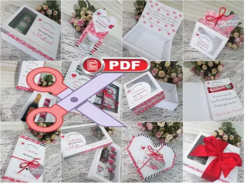 Arquivo (pdf) Kit Caixa Doces Dia dos Namorados