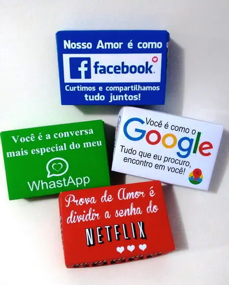 Arquivo Silhouette Caixas Redes Sociais Namorados
