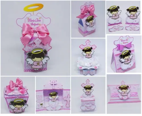 Arquivo Silhouette Kit Festinha Batizado Menina