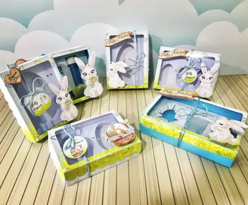 Arquivo Silhouette KIT CONFEITEIRO PÁSCOA MENINO