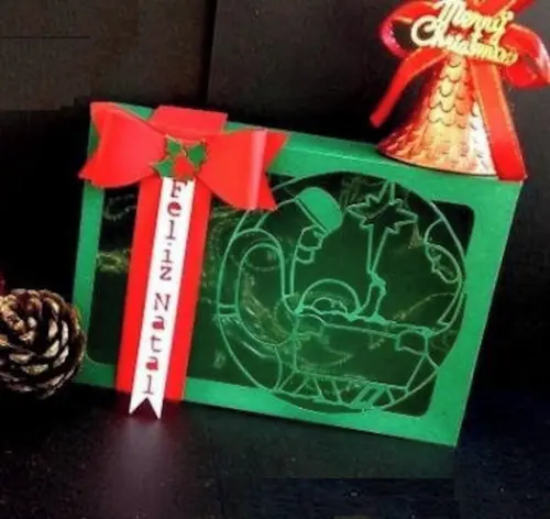 Arquivo Silhouette Caixa 06 Doces Natal
