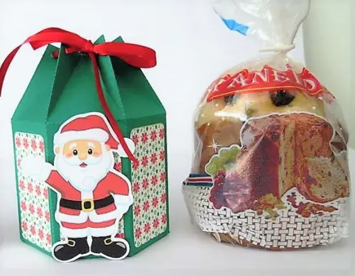 Arquivo Silhouette Caixa Mini Panetone Natal