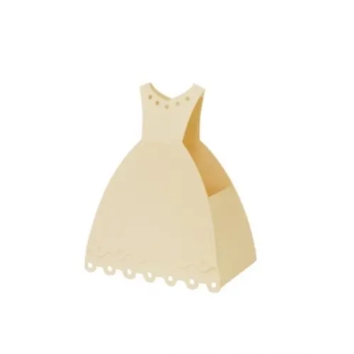 Forminha Vestido 3d Arquivo de Corte Silhouette