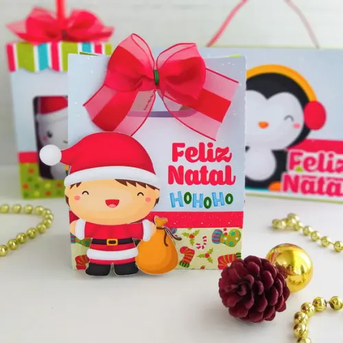 Arquivo de Corte Silhouette Sacolinha Natal