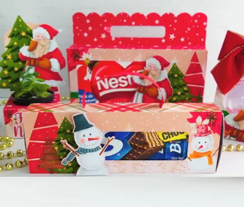 Arquivo de Corte Silhouette Porta Caixa de Bis Natal