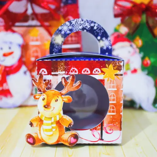 Caixa Bolinha Esfera Natal Arquivo de corte