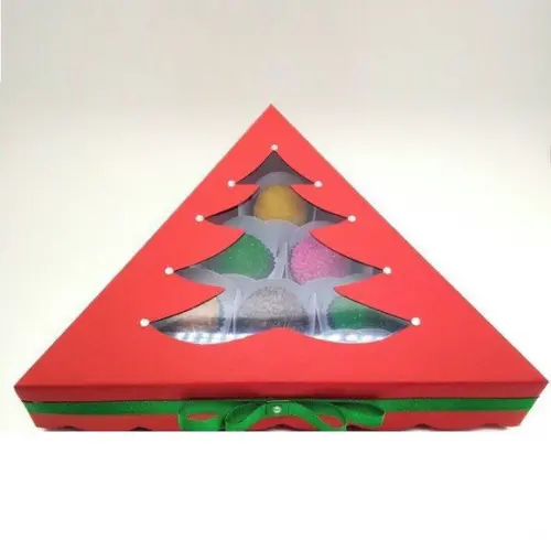 Caixa Docinhos Arvores natal Arquivo Silhouette