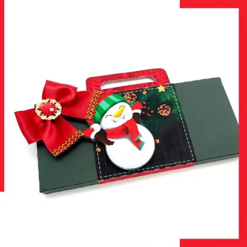Caixa Barra Chocolate Natal Arquivo de corte Silh