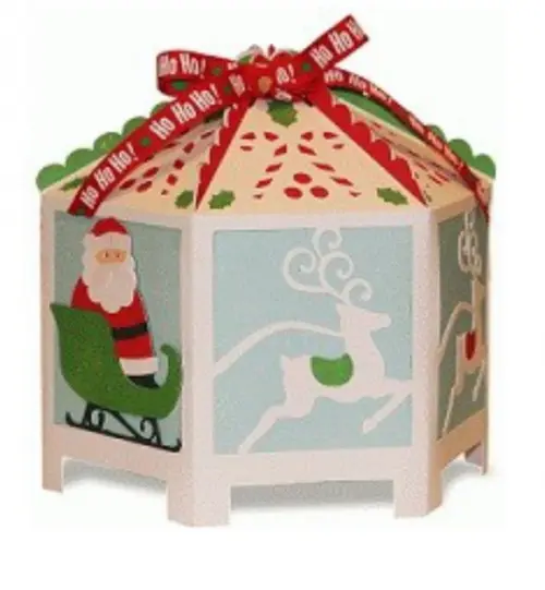 Caixa mini Panetone Natal Arquivo de corte Silhou