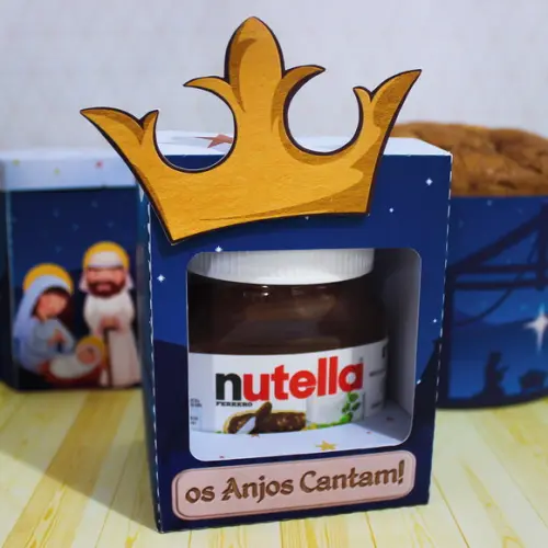 Arquivo Silhouette Caixa para Nutela 140g Natal