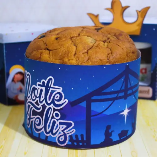 Arquivo Silhouette Capa panetone 400g Natal