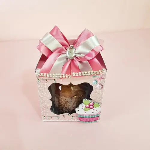 Arquivo Silhouette Caixinha Mini Panetone Natal