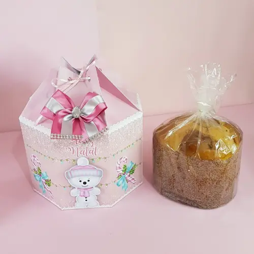 Arquivo de corte silhouette Caixa Panetone 400g de Natal