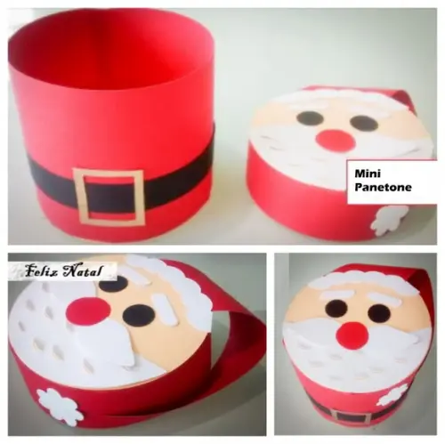 Arquivo Silhouette Caixa Mini Panetone Noel Anata