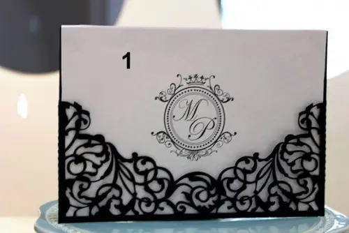 Arquivo Corte Silhouette Envelope Rendado Convite