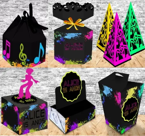 Arquivo de Corte Silhouette Kit Festa Noite Jovem