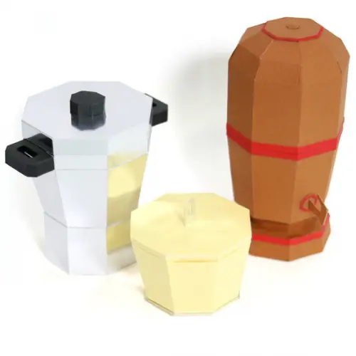 Arquivo Silhouette Kit Utensílio Para Chá de cozinha