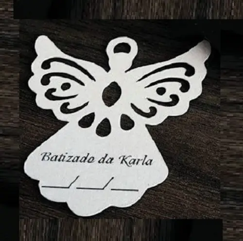 Arquivo Silhouette TAG Anjinho Convite Batizado