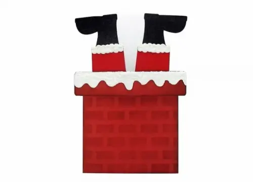 Arquivo Silhouette Cartão Natal Papai Noel Chamin