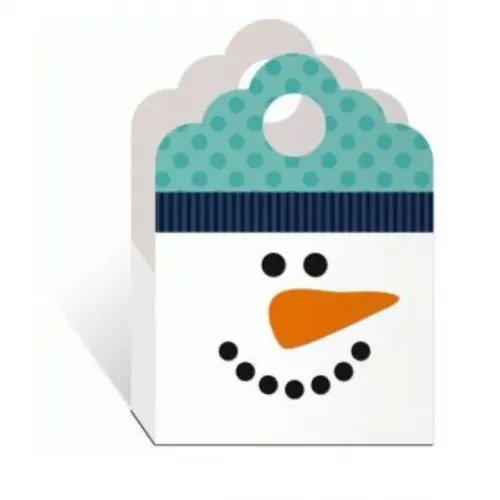 Arquivo Silhouette Sacolinha Boneco de Neve Natal