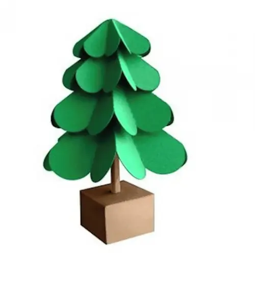 Caixinha Árvore decoração Natal Arquivo de corte Silhouette