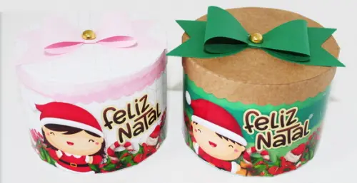 Arquivo Silhouette Caixa para Biscoitos Natal