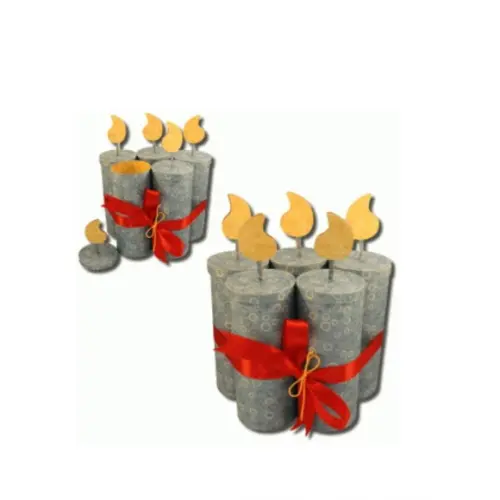 Arquivo De Corte Caixinha Velas Decoração Natal