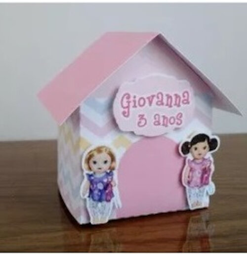 Arquivo de Corte 2 Casinhas Centro de Mesa Baby Alive