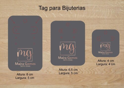 Arquivo Silhouette Tag para Brincos