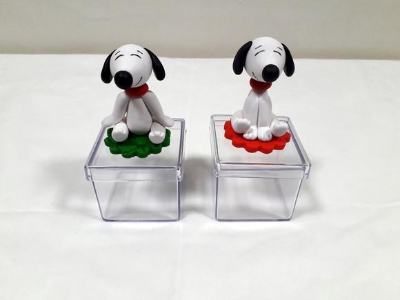 Lembrancinha Aniversário - Snoopy na Caixinha Acrílica